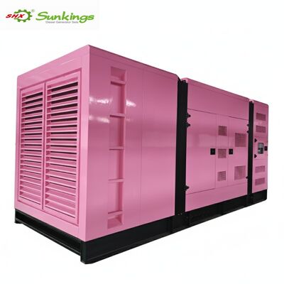 kupować Spersonalizowany, super cichy generator diesla 800 kW 50/60 Hz w kolorze różowym z opcjonalną obudową z alternatorem Stamford i ATS online manufacture