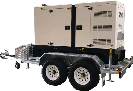 300 kilowatów przyczepy Generatory Diesla Perkins 400 Kva Generator z czterema kołami